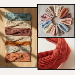 Chunky Twist Headband – Banda ancha trenzada (Patrón PDF)